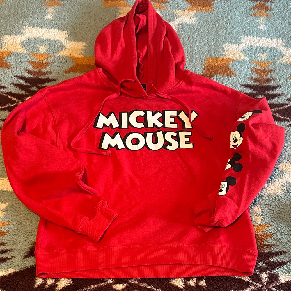 DISNEY DISNEYLAND Red women’s large Mickey Mouse Hoodie